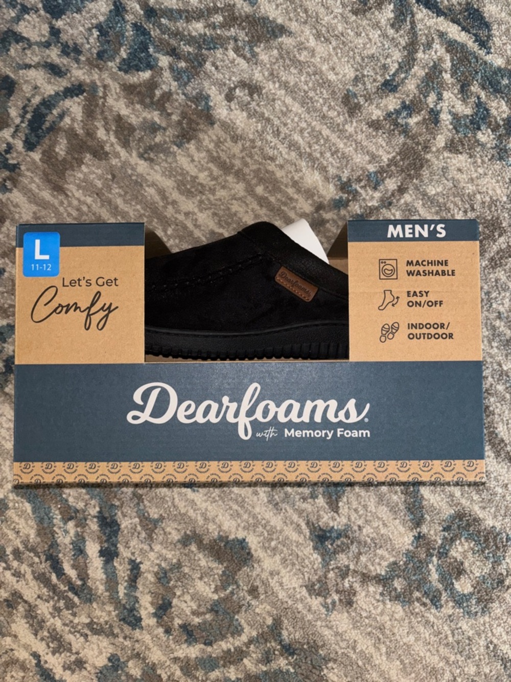 Dearfoams with memory foam slippers (NIB)